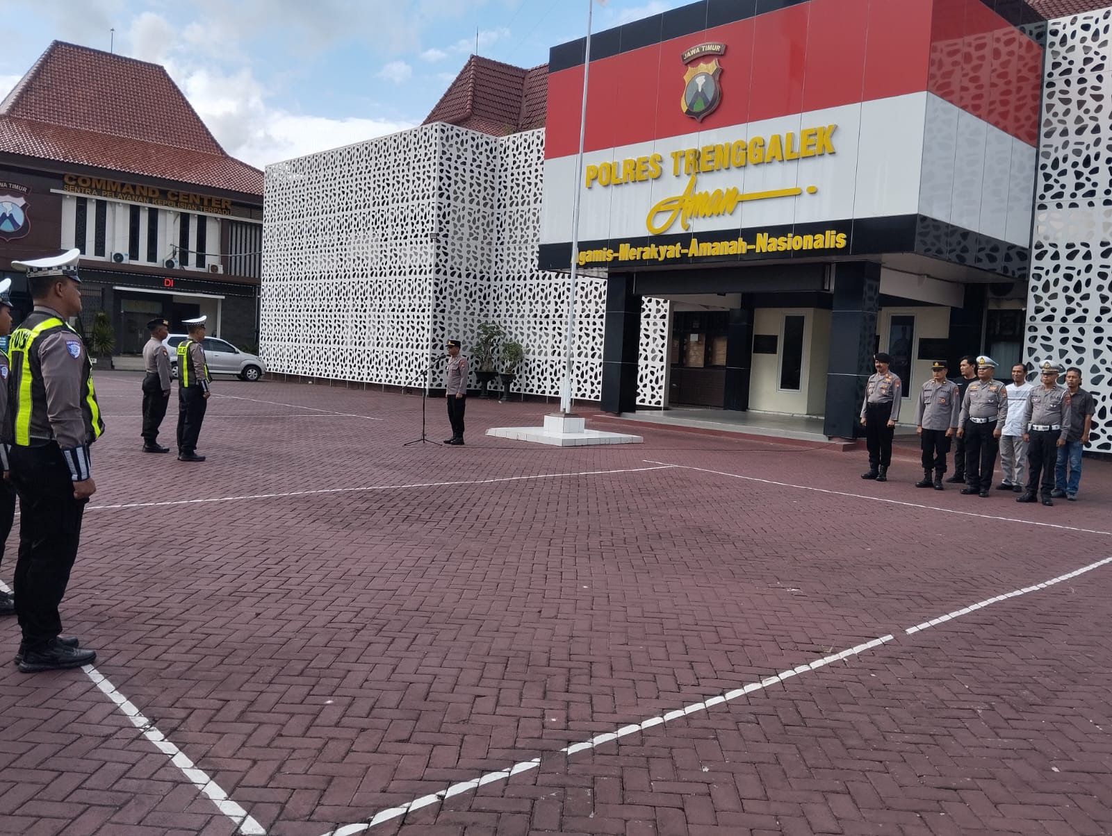 Jelang Kunjungan Presiden RI di Nganjuk, Polres Trenggalek Gelar Kesiapsiagaan Imbangan
