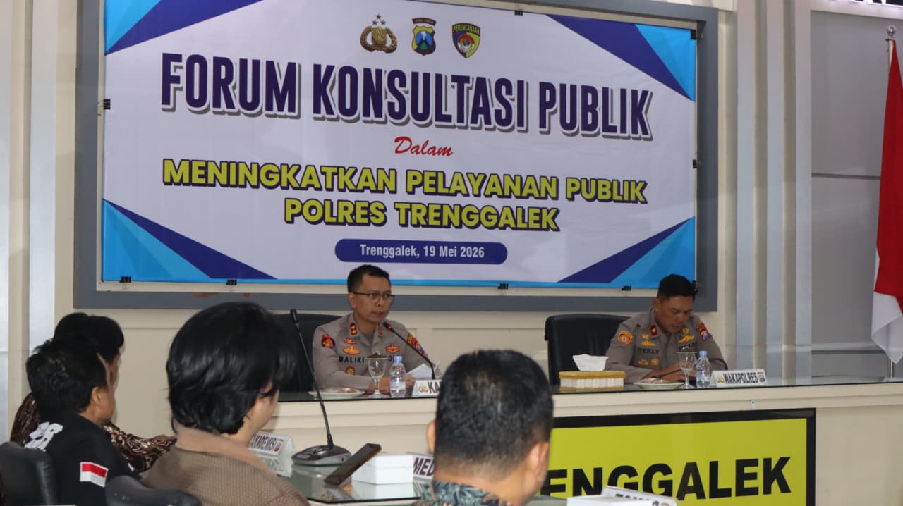 Forum Konsultasi Publik, Polres Trenggalek Hadirkan Akademisi hingga Kalangan Jurnalis