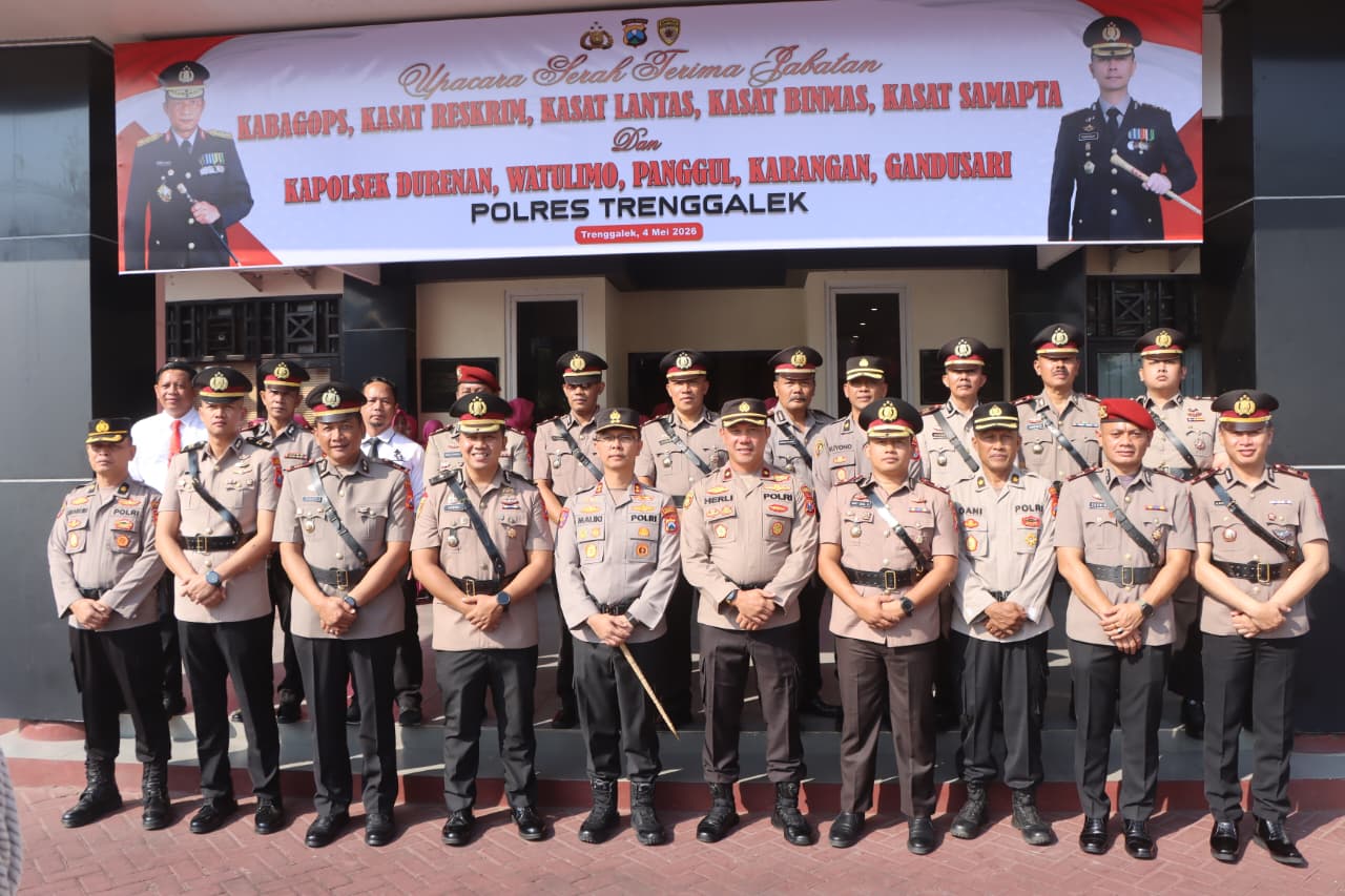 Gerbong Mutasi Polres Trenggalek Kembali Bergulir, dari Kabagops hingga Kapolsek