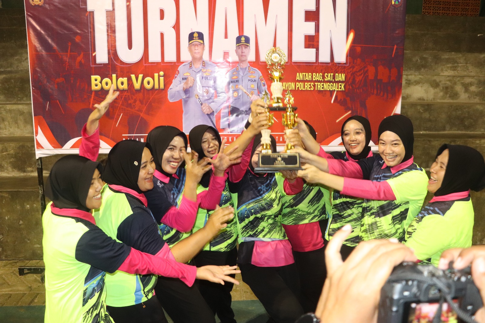 Semarak Hari Bhayangkara ke-80, Polres Trenggalek Gelar Turnamen Bola Voli
