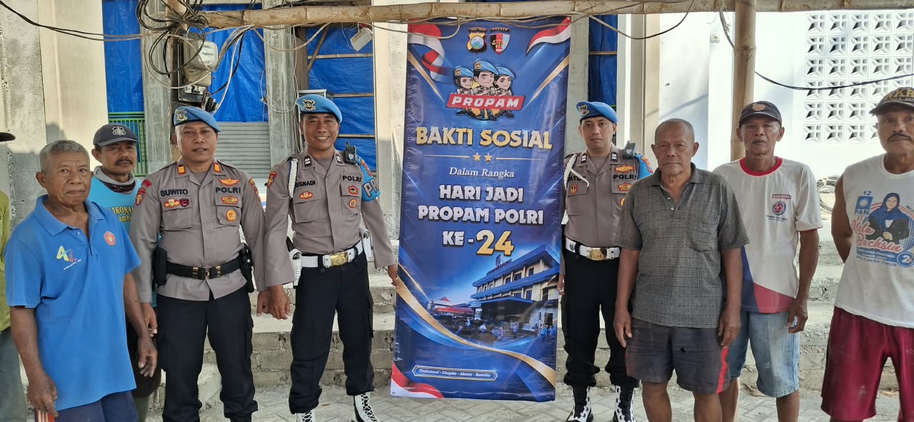 Hari Jadi ke-24, Sipropam Polres Trenggalek Salurkan Bantuan untuk Pembangunan Masjid