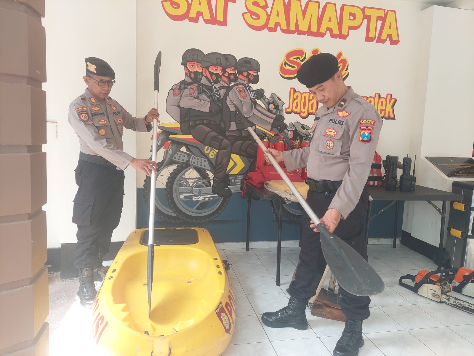 Pastikan Laik Pakai, Polres Trenggalek Gelar Pengecekan Sarpras Pendukung